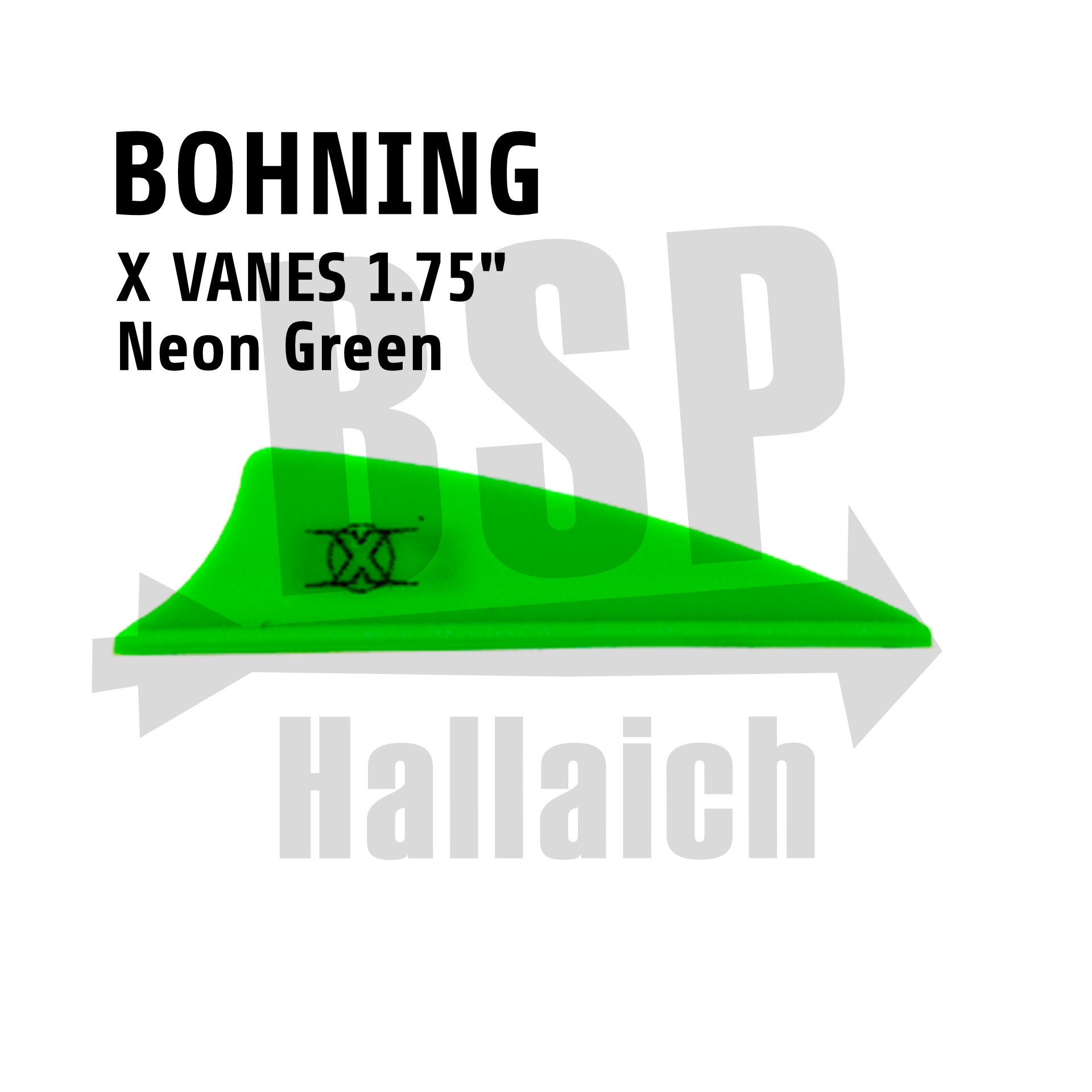 Bohning X-Vanes 1.75 - Neon Green