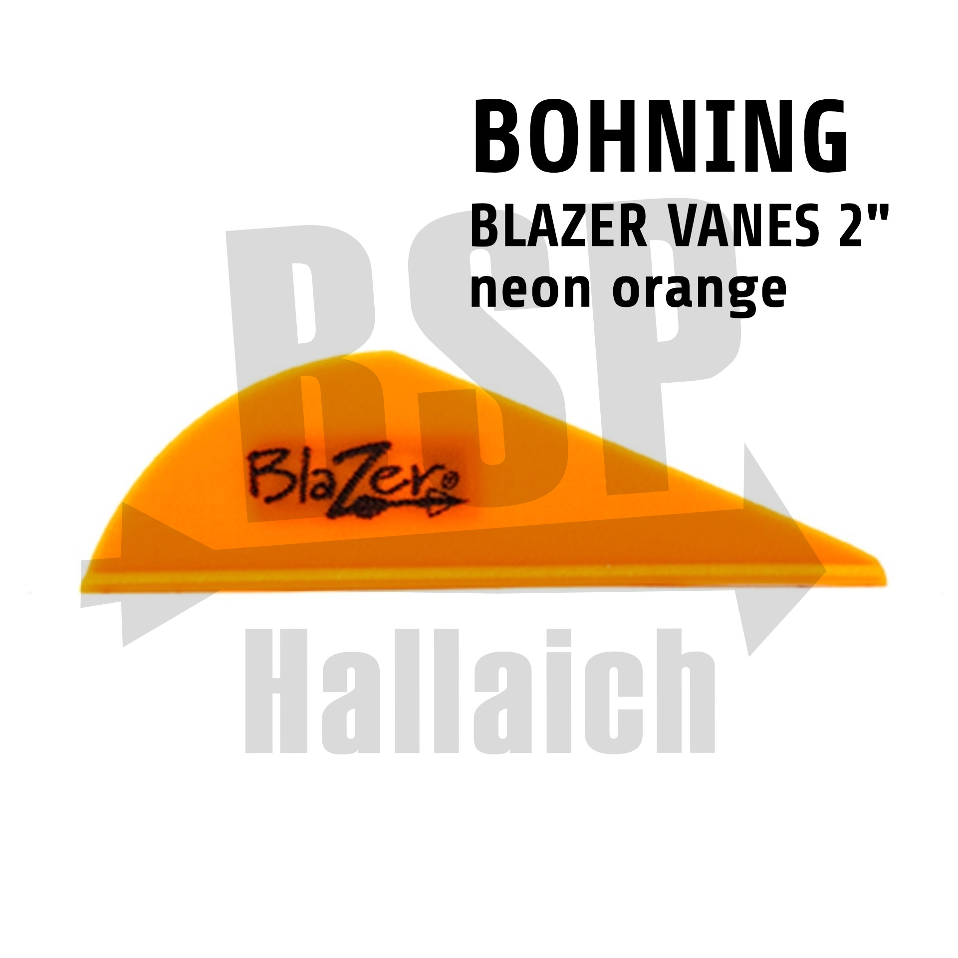 Bohning Blazer Vanes Neon Orange
