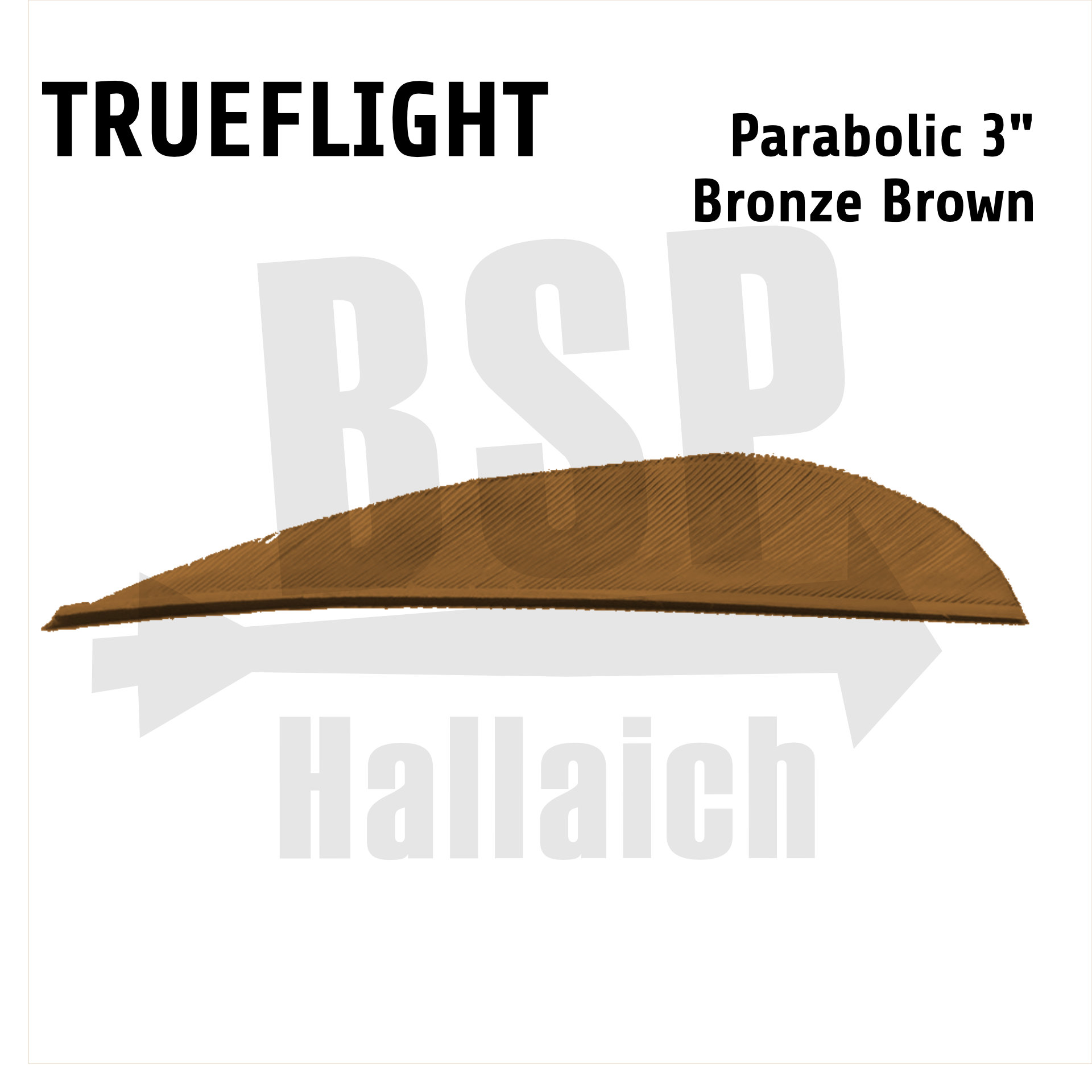 Trueflight Naturfedern - Parabol 3"