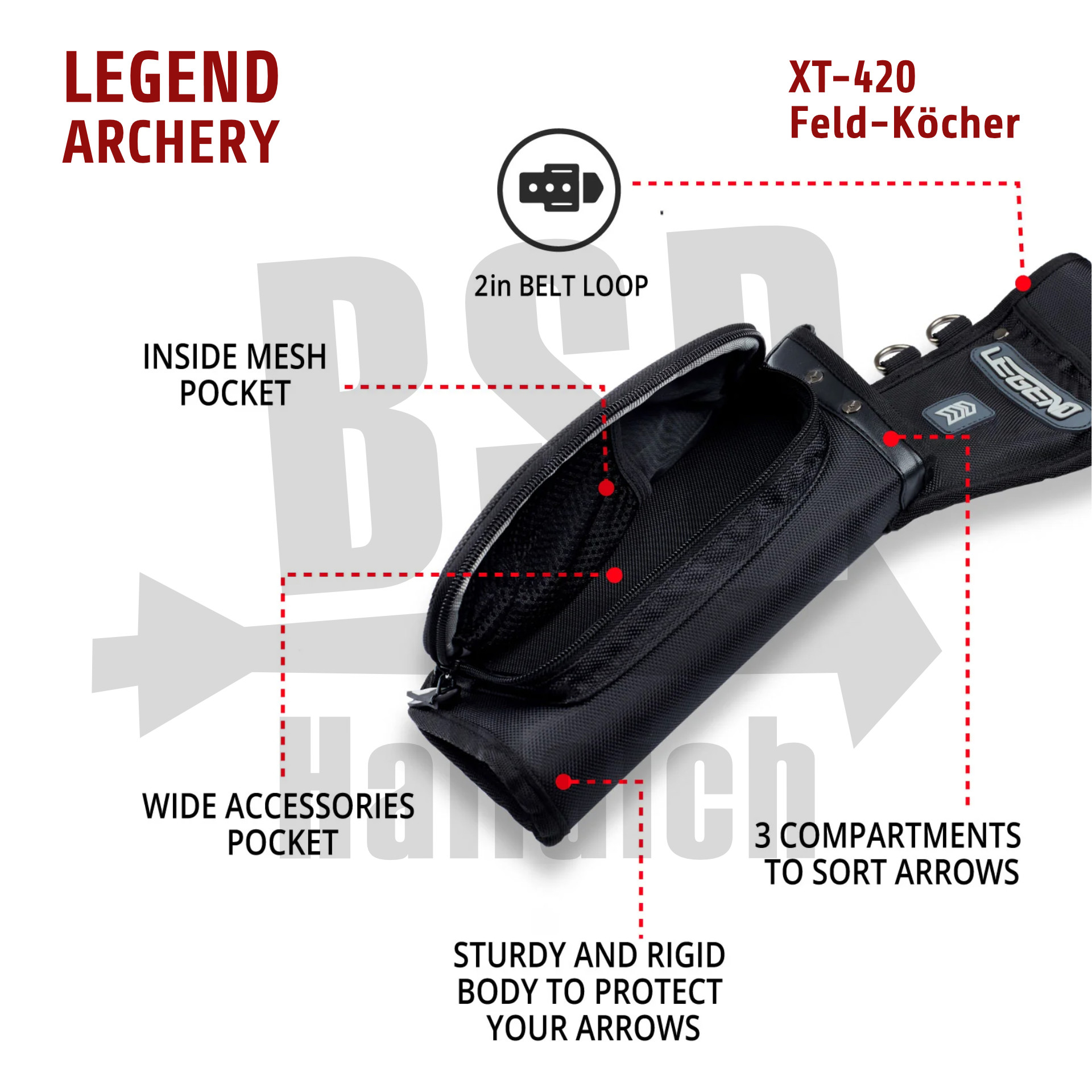Legend XT-420 Feld-Köcher Features