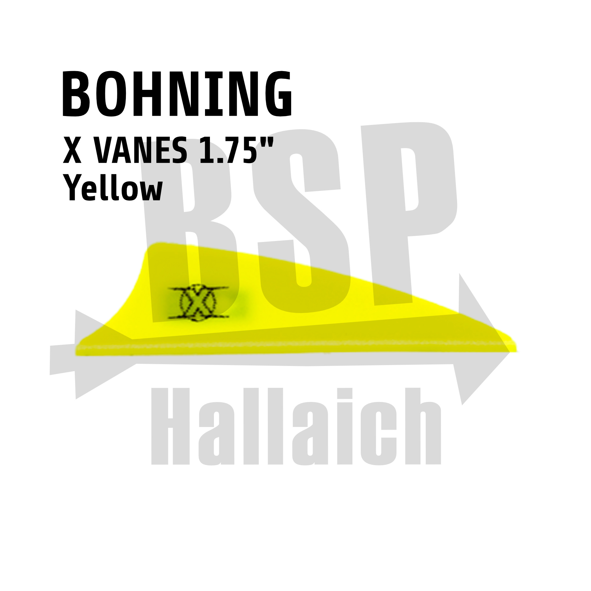 Bohning X-Vanes 1.75 - Yellow