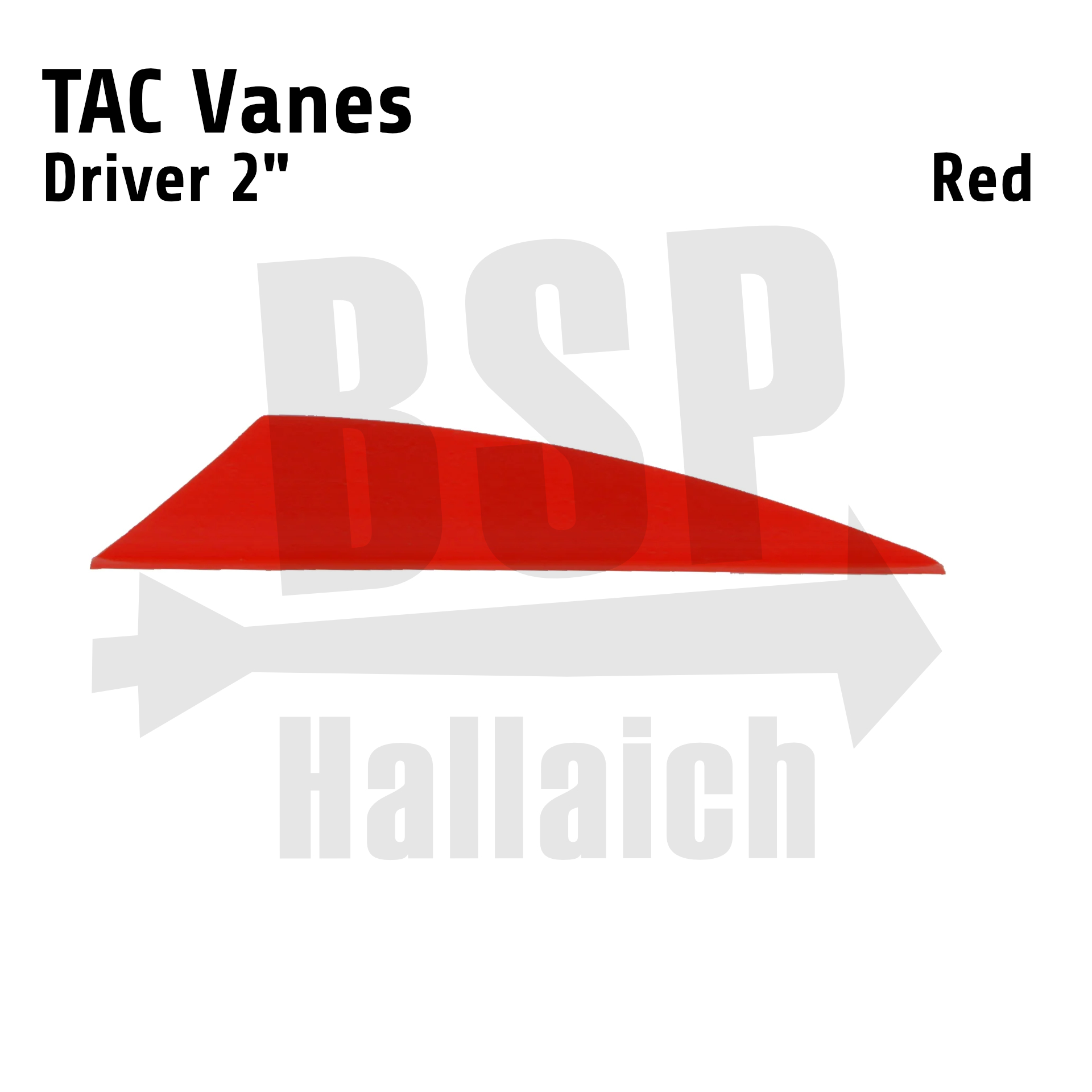 TAC Vanes - Driver 2" Red