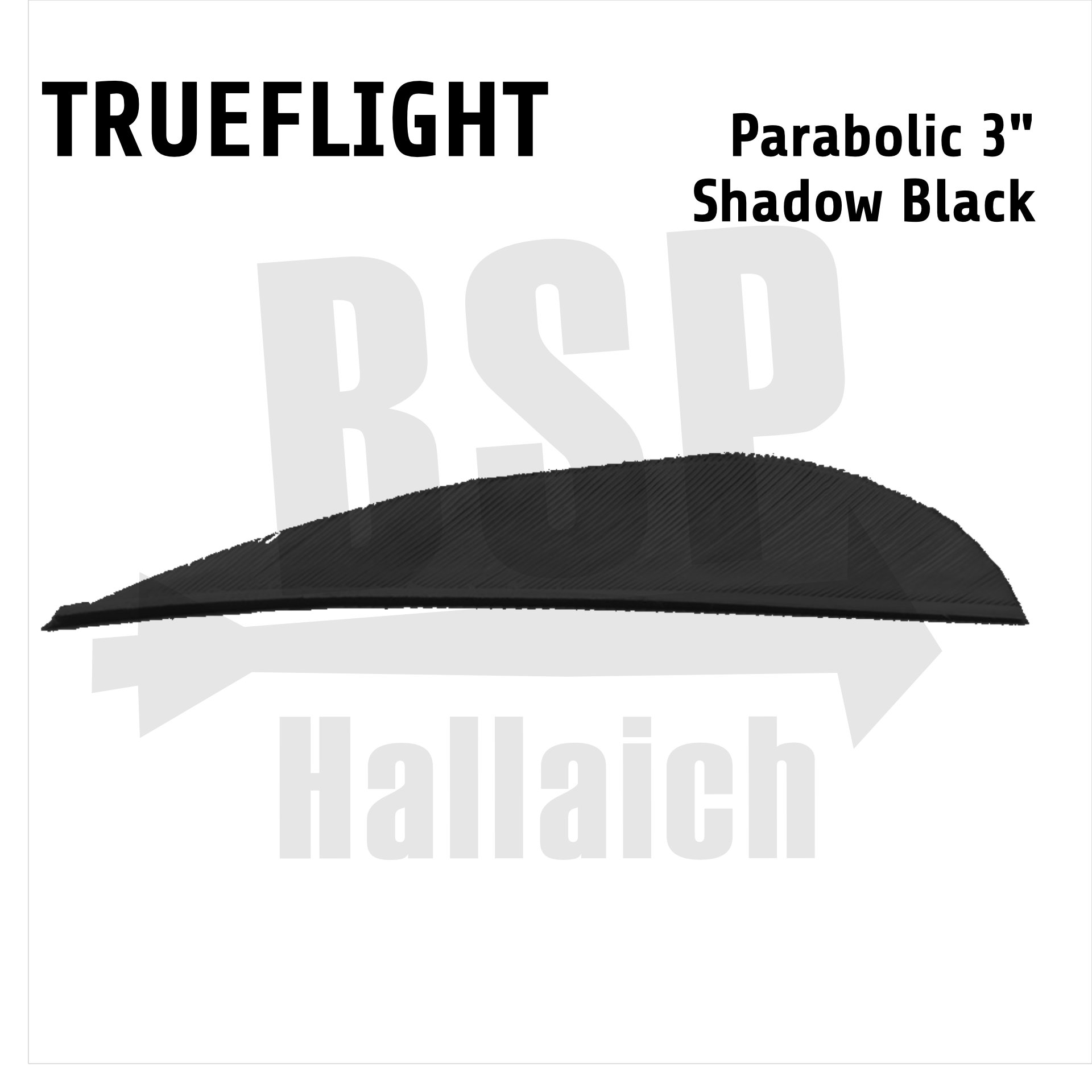 Trueflight Naturfedern - Parabol 3"