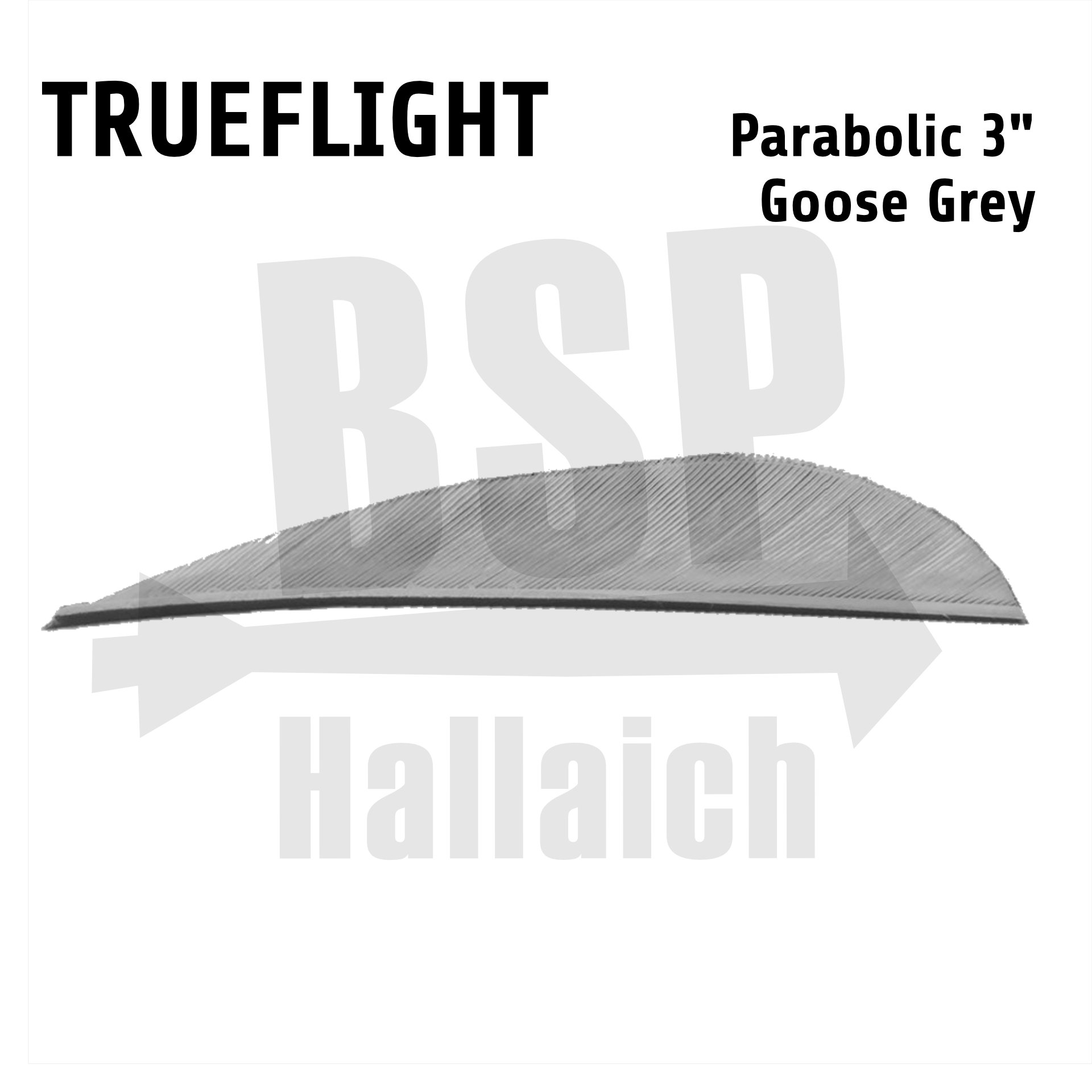 Trueflight Naturfedern - Parabol 3"