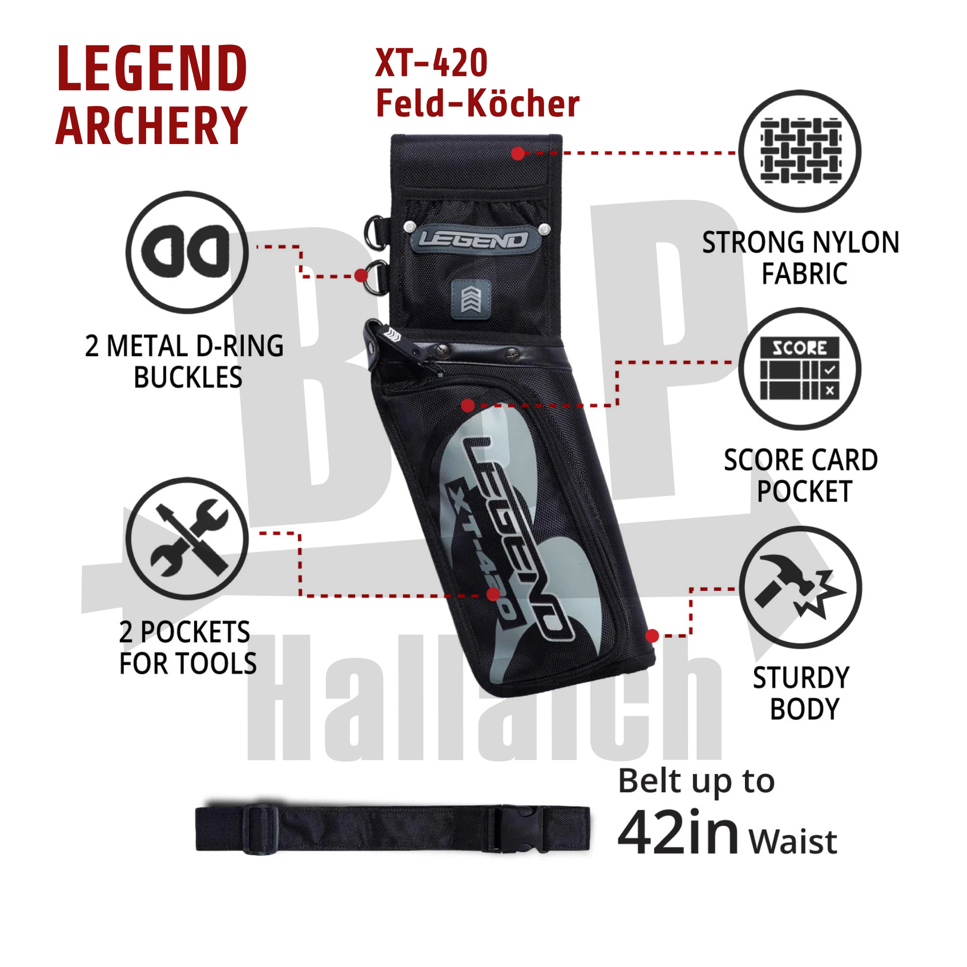 Legend XT-420 Feld-Köcher Features