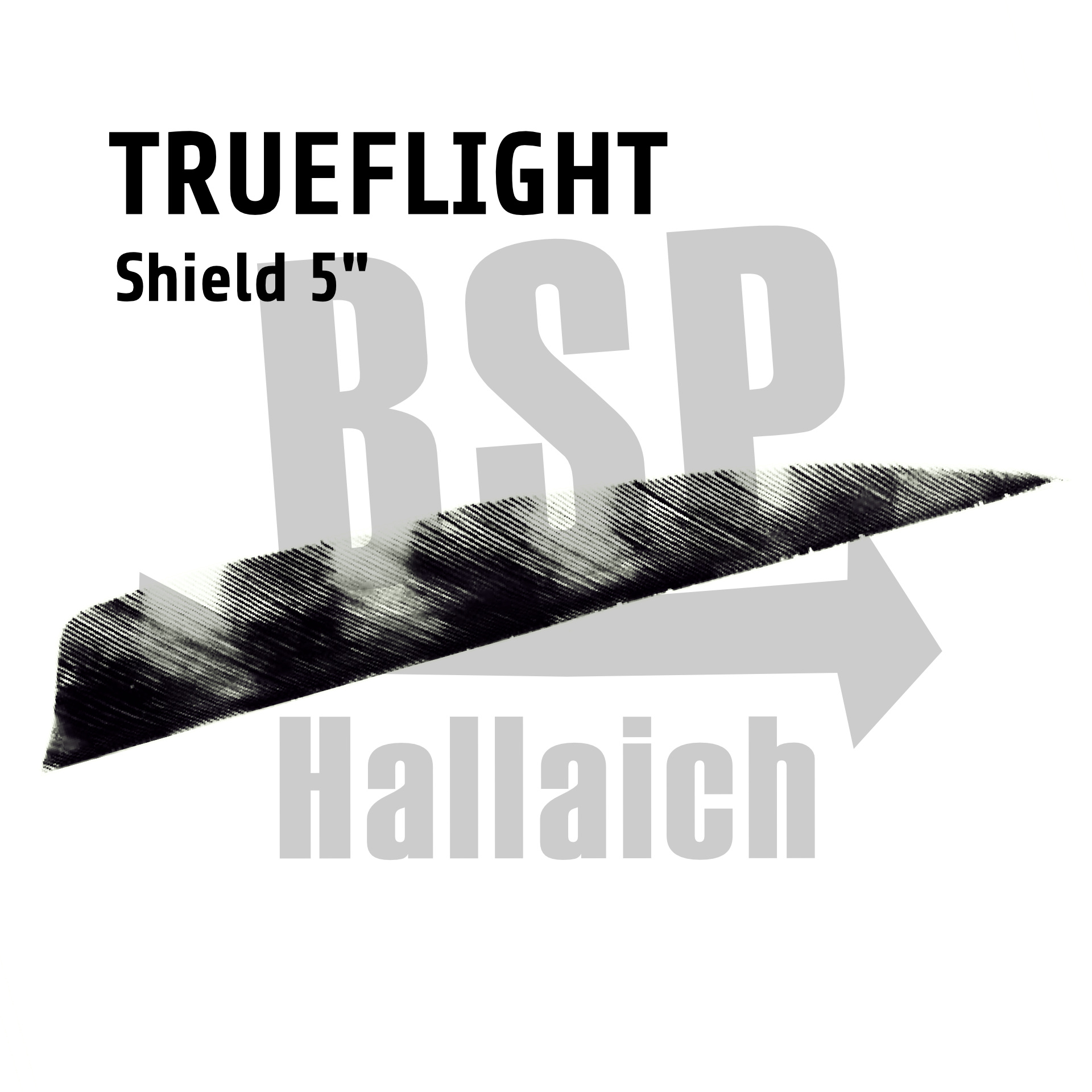Trueflight Shield 5" Barred  White Grey