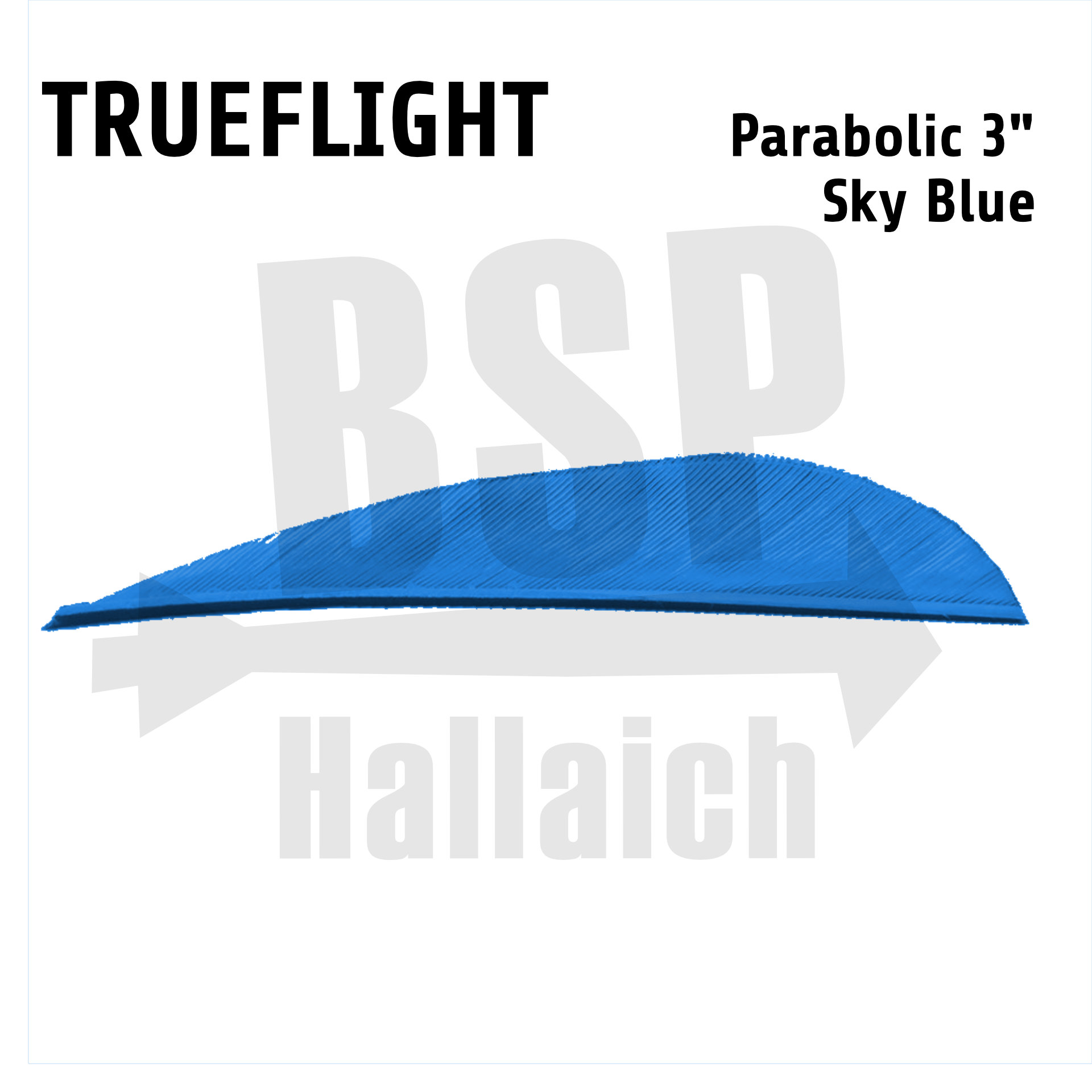 Trueflight Naturfedern - Parabol 3"