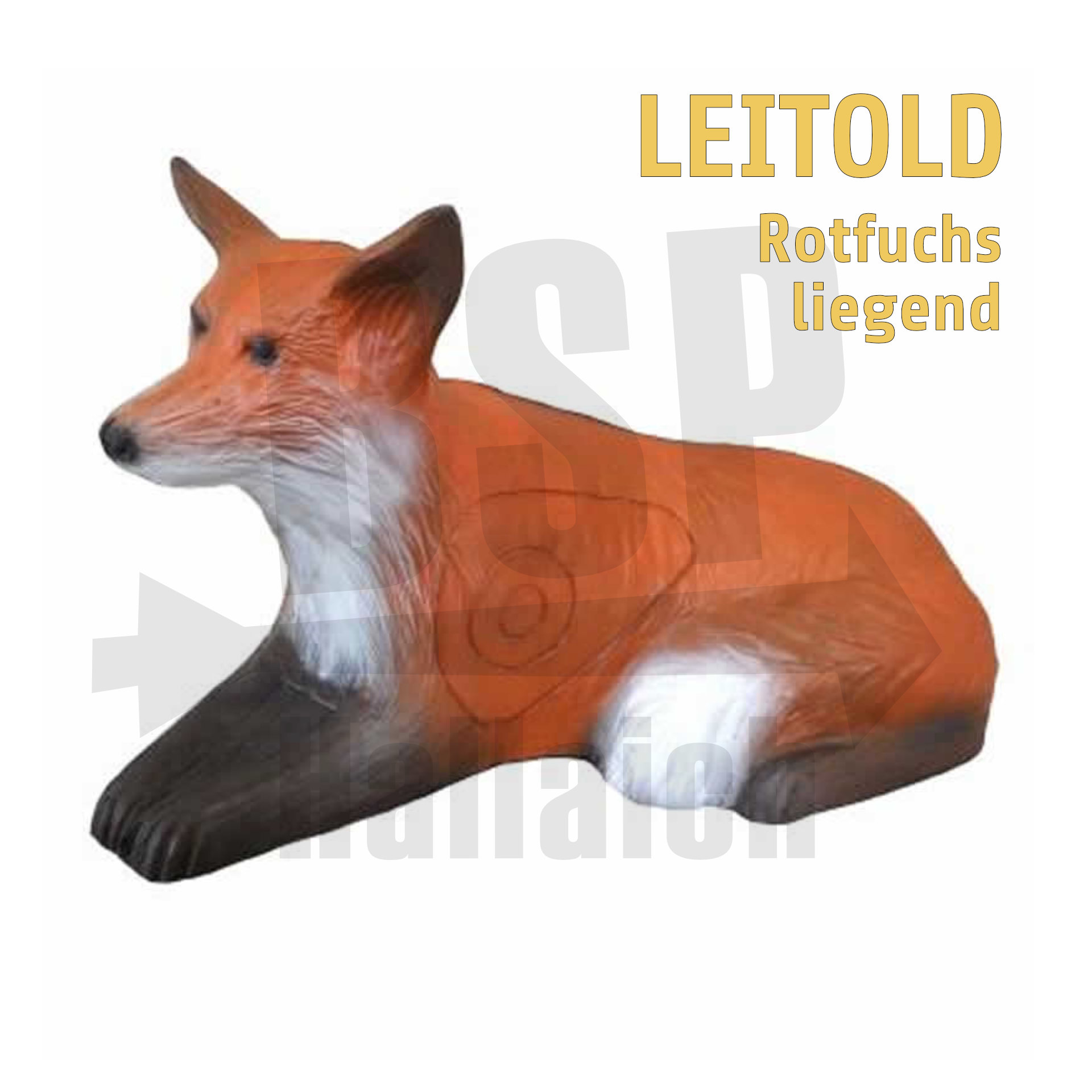 3D Ziel liegender Rotfuchs