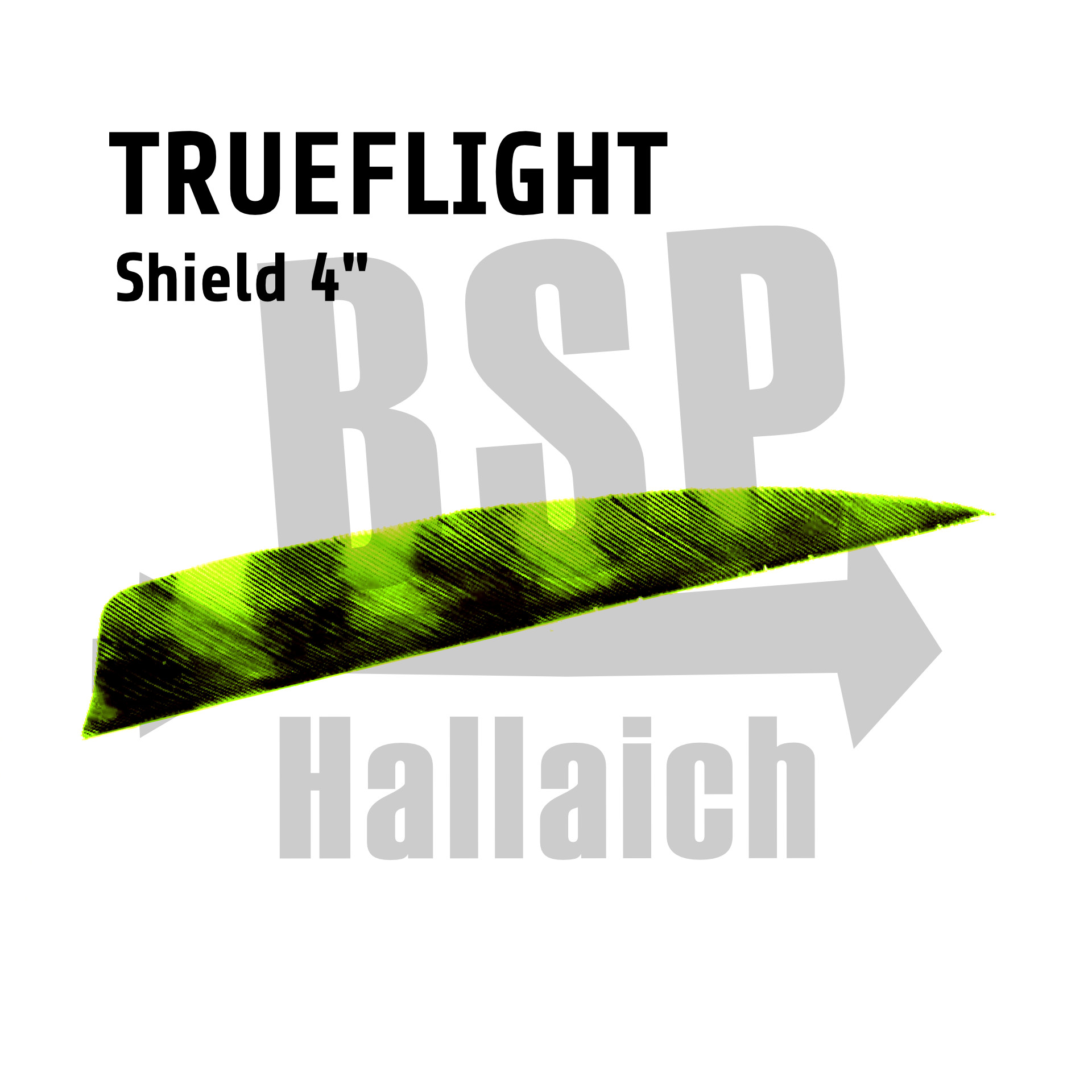 Trueflight Shield 4" Barred  Chartreuse