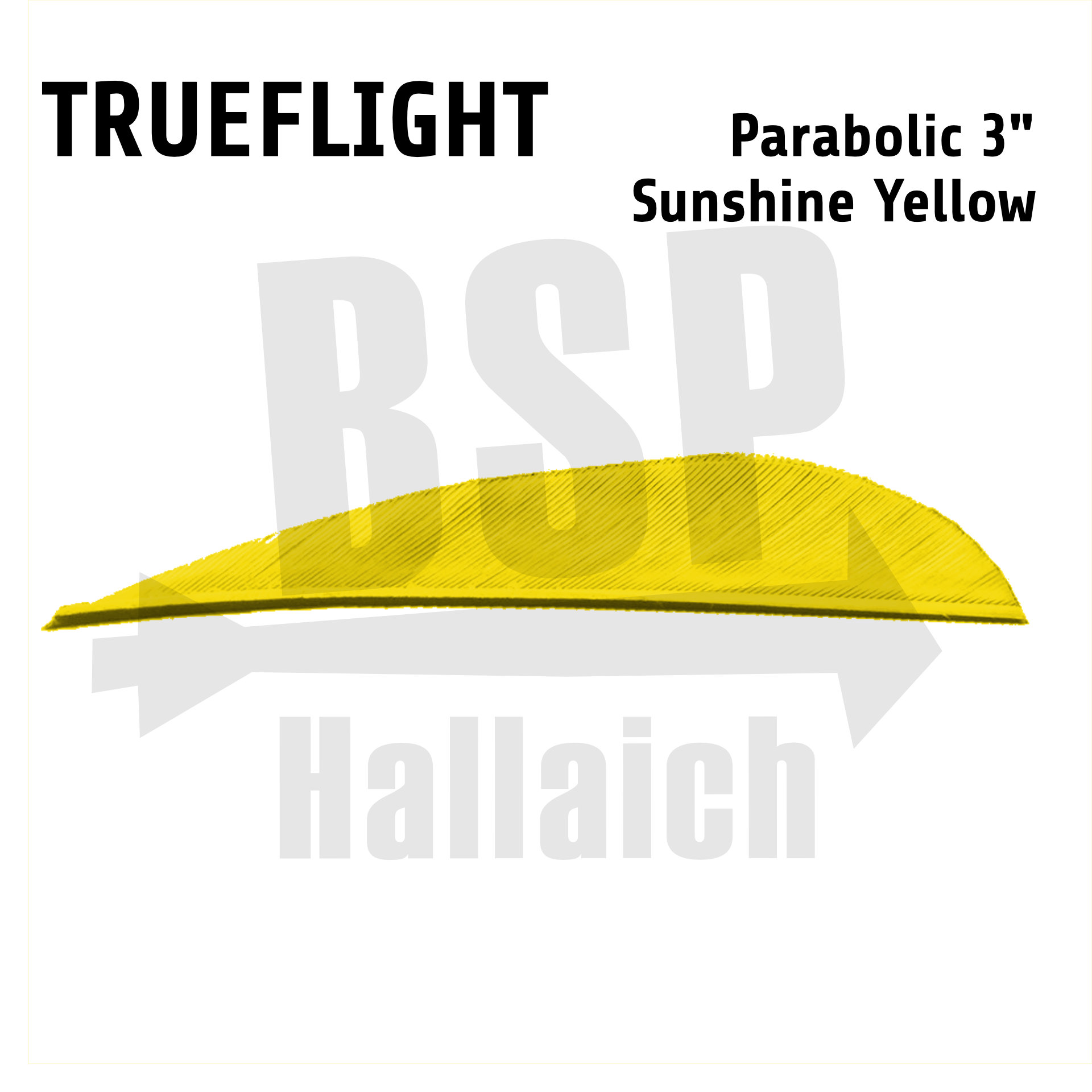 Trueflight Naturfedern - Parabol 3"