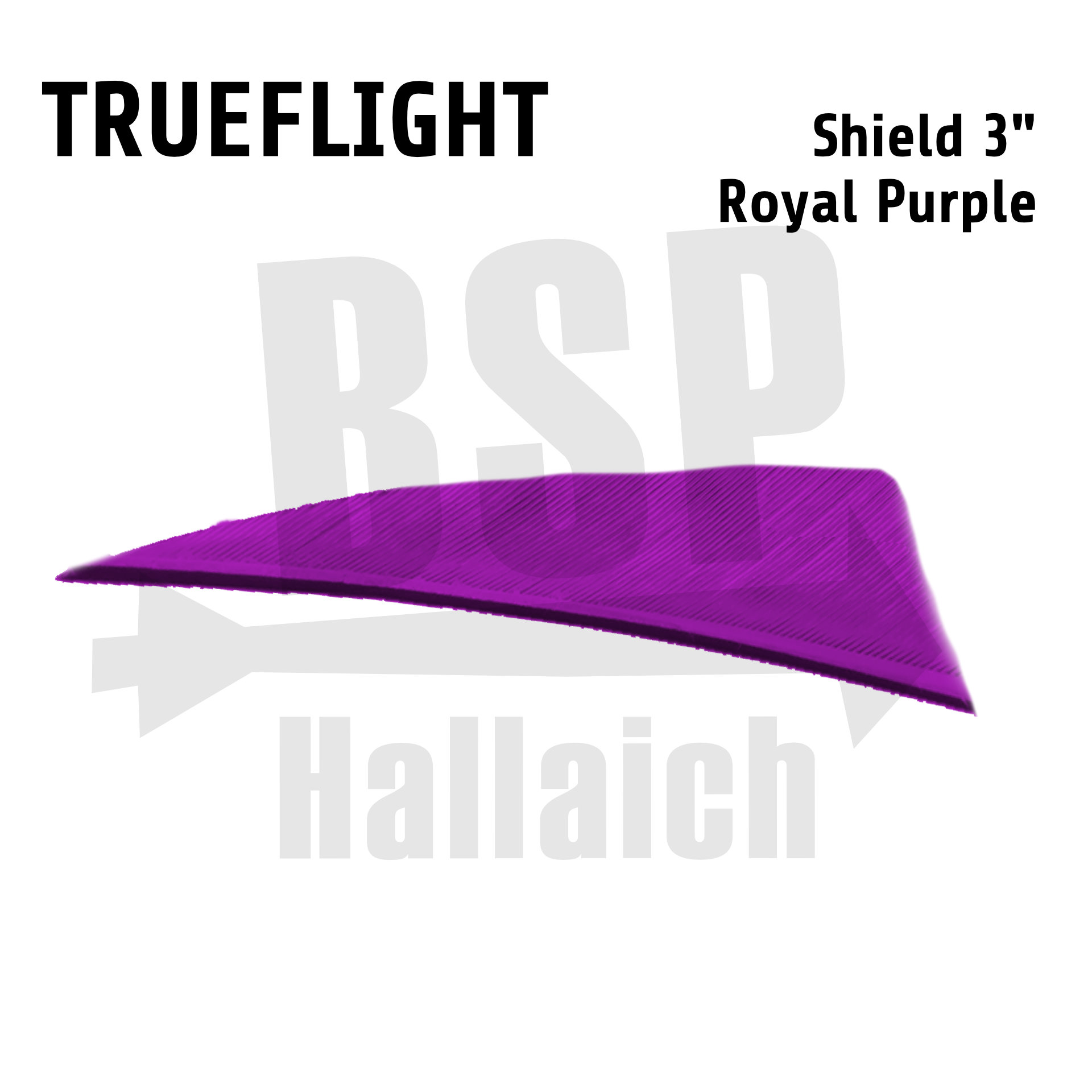 Trueflight Naturfedern - Shield 3"