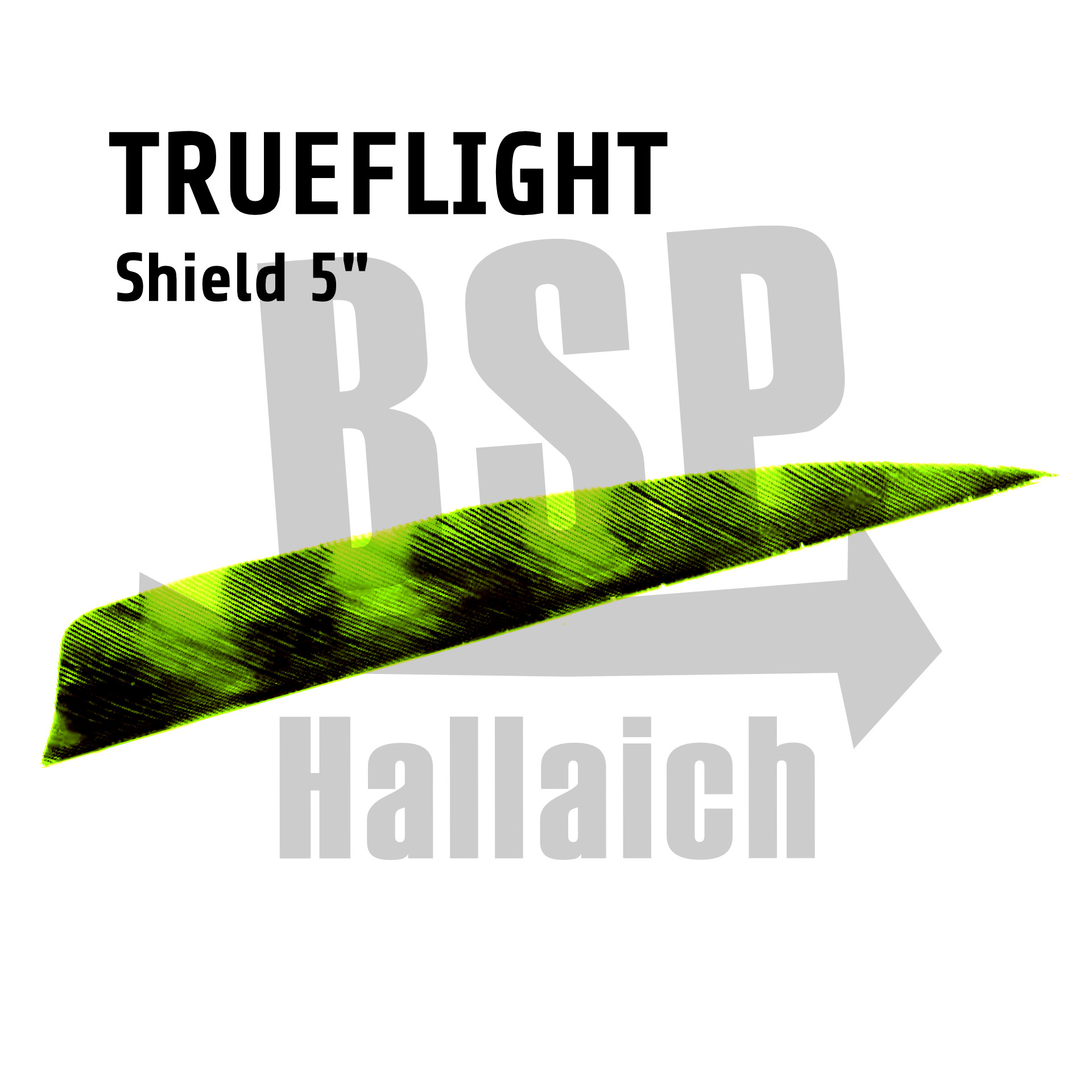 Trueflight Shield 5" Barred  Chartreuse