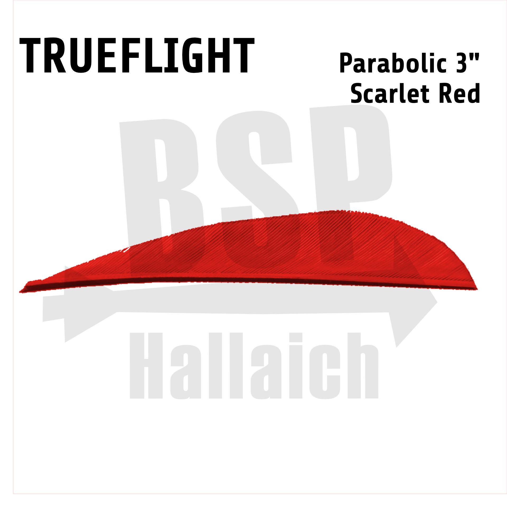 Trueflight Naturfedern - Parabol 3"
