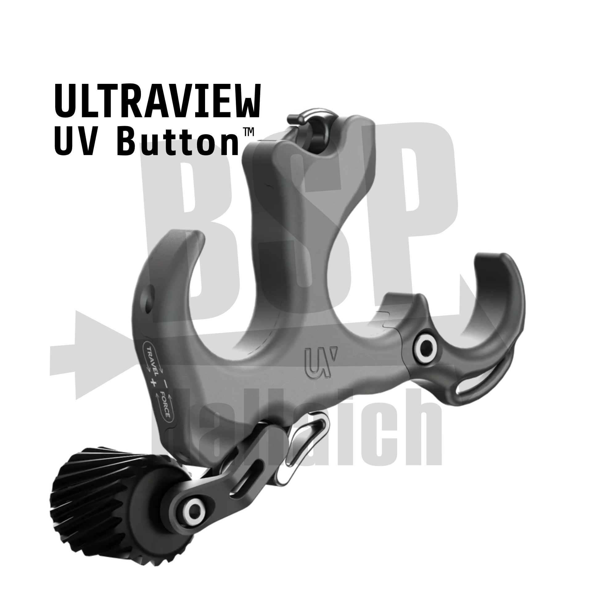 UV Button Smoke Grey Aluminium