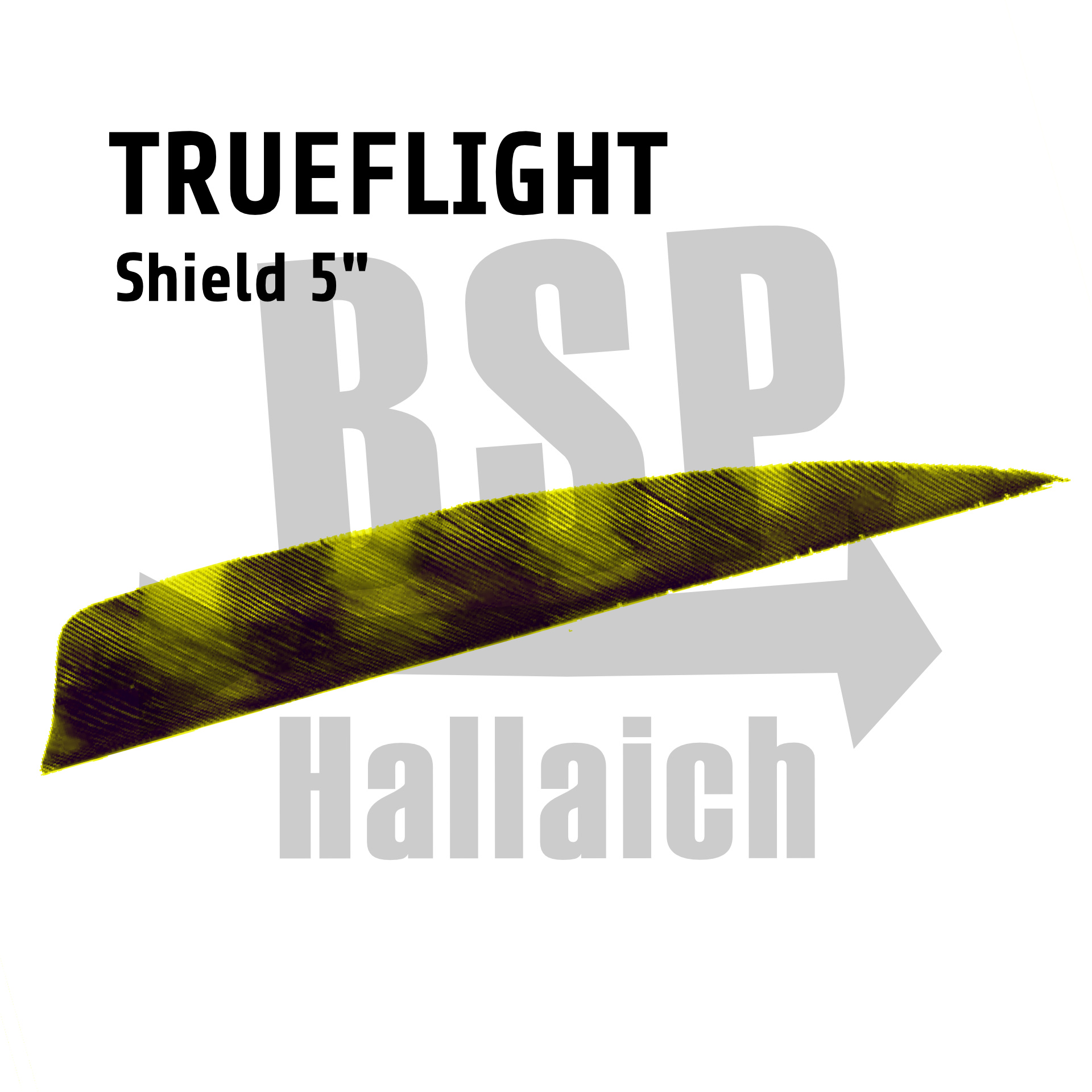 Trueflight Shield 5" Barred  Yellow