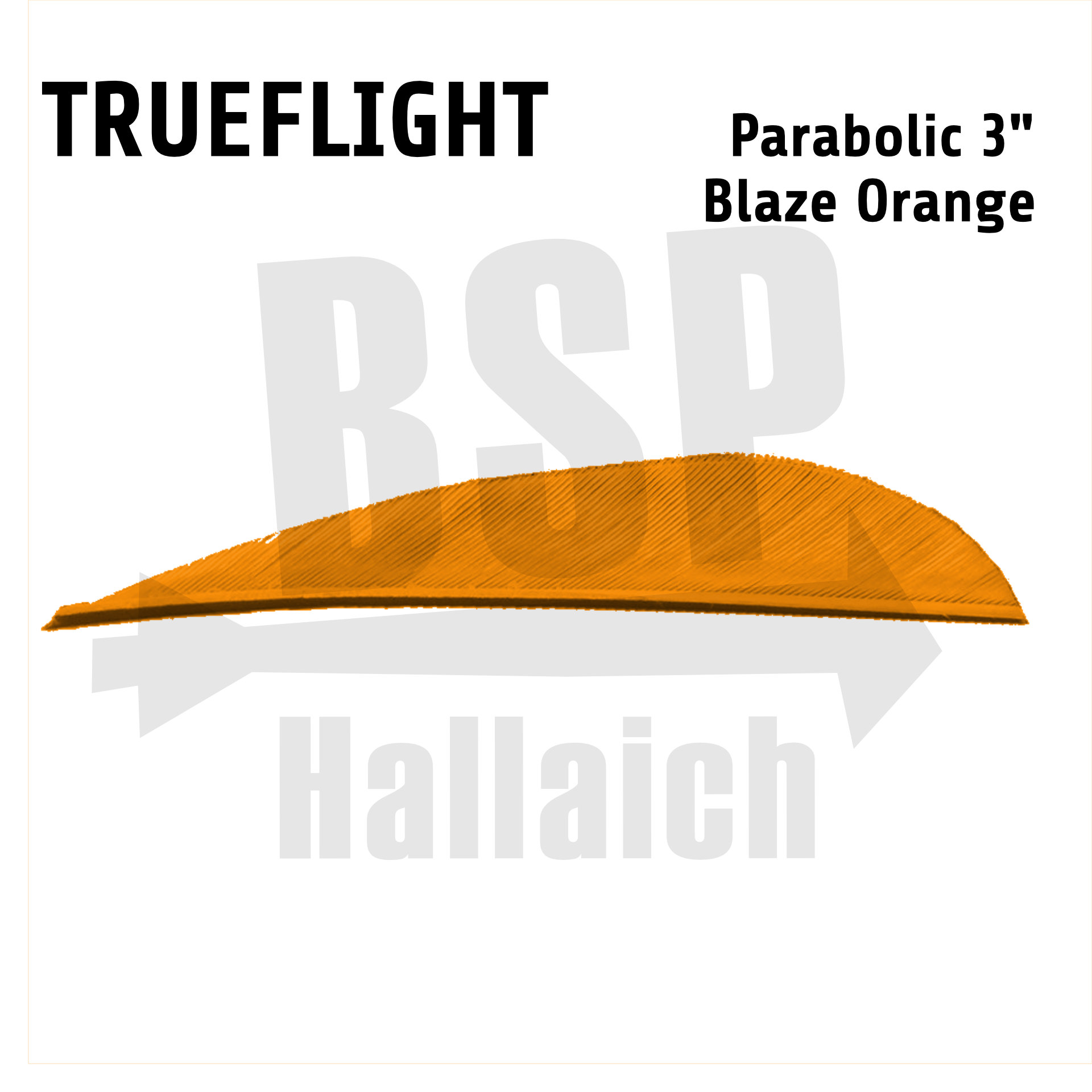 Trueflight Naturfedern - Parabol 3"