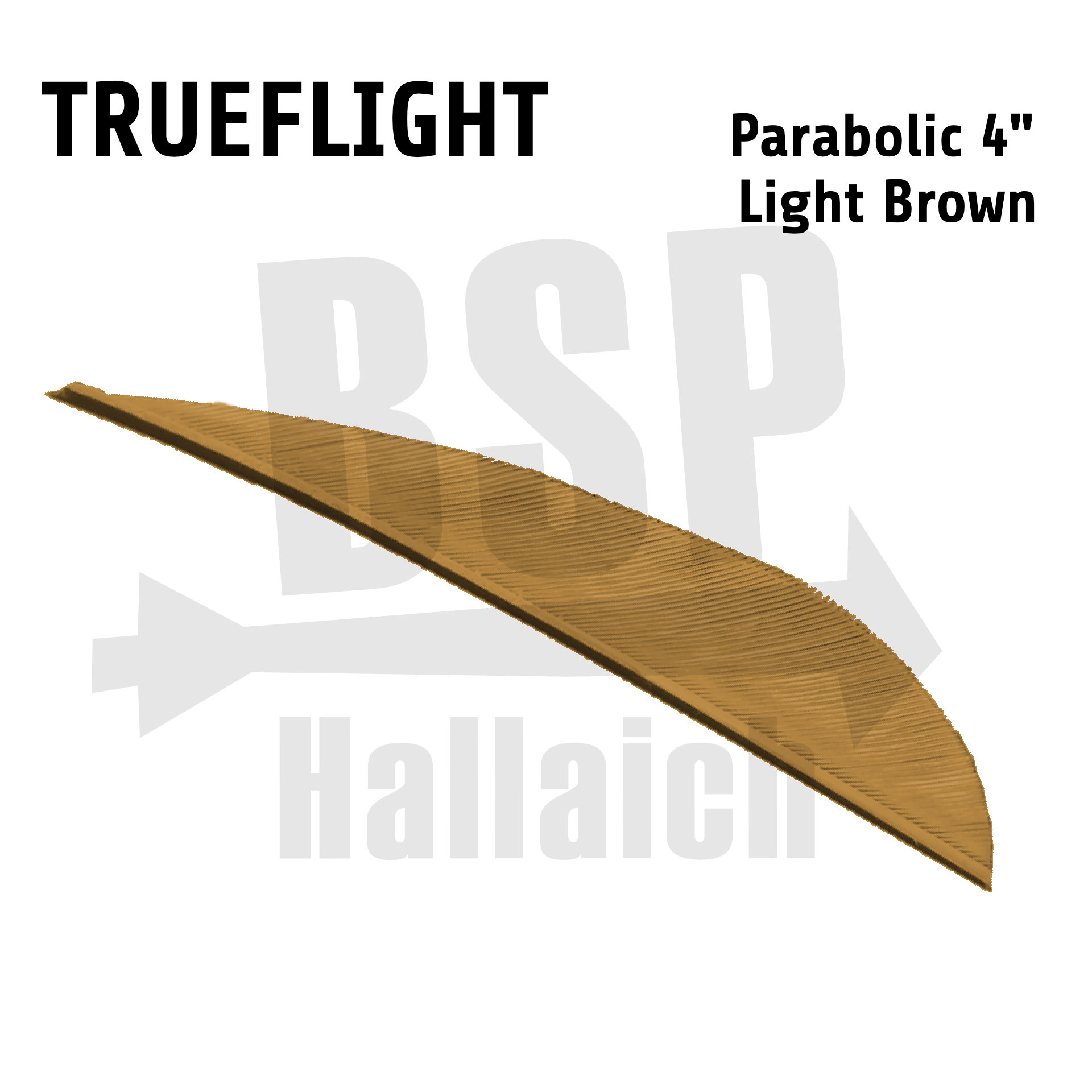 Trueflight Naturfedern - Parabol 4"