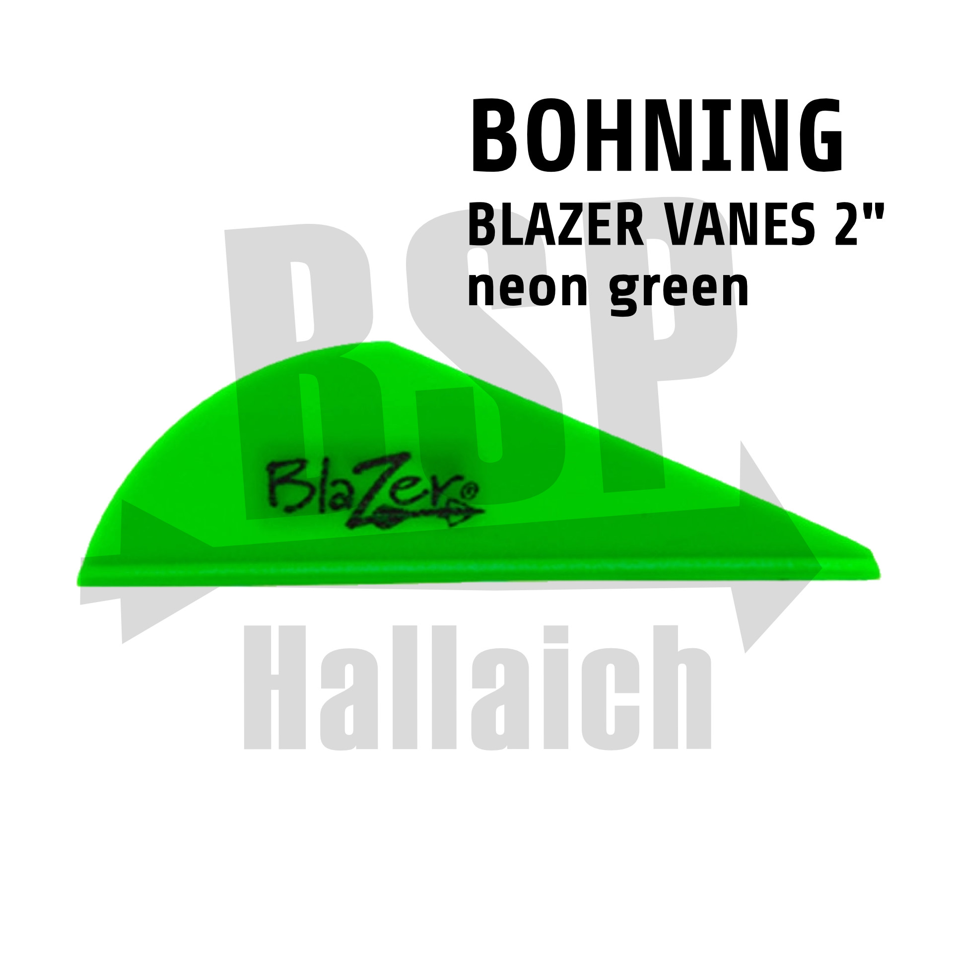 Bohning Blazer Vanes Neon Green