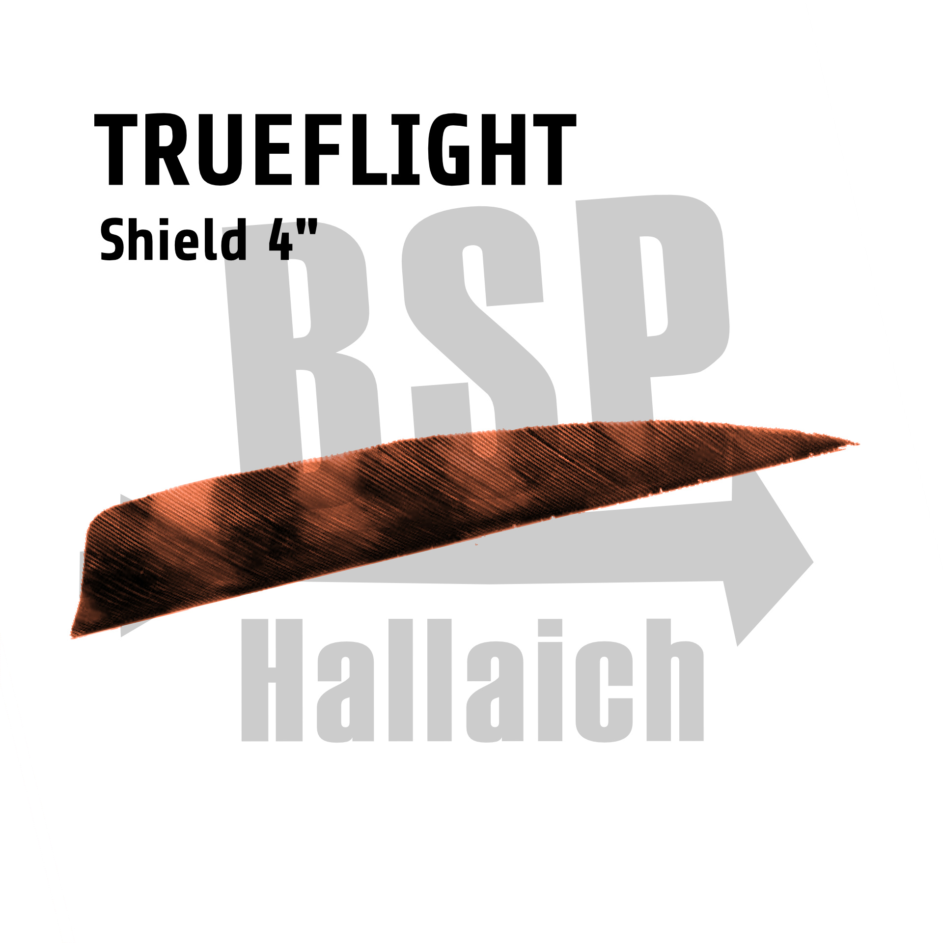 Trueflight Shield 4" Barred  Orange