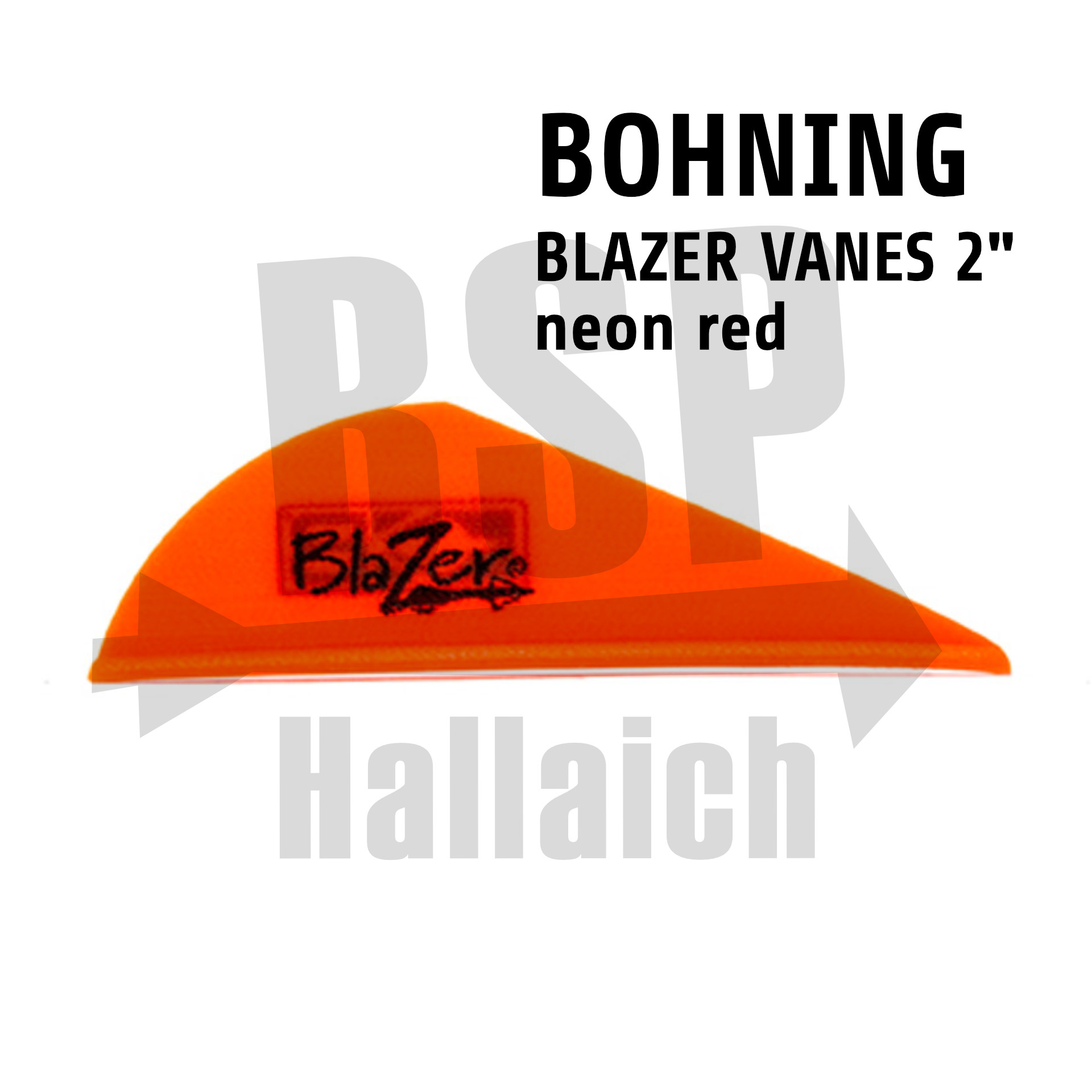 Bohning Blazer Vanes Neon Red