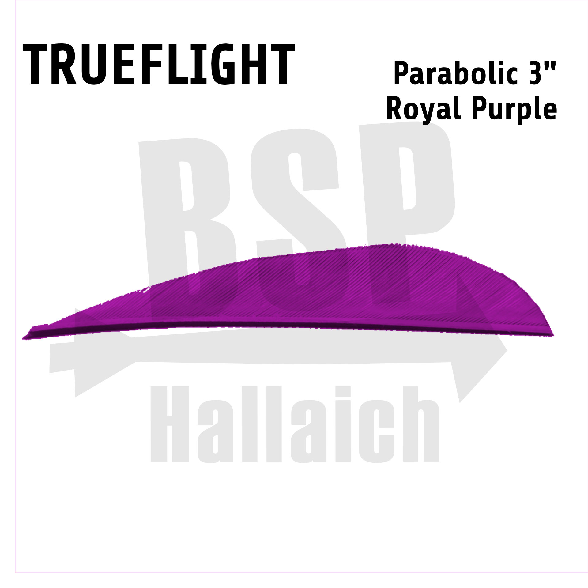 Trueflight Naturfedern - Parabol 3"