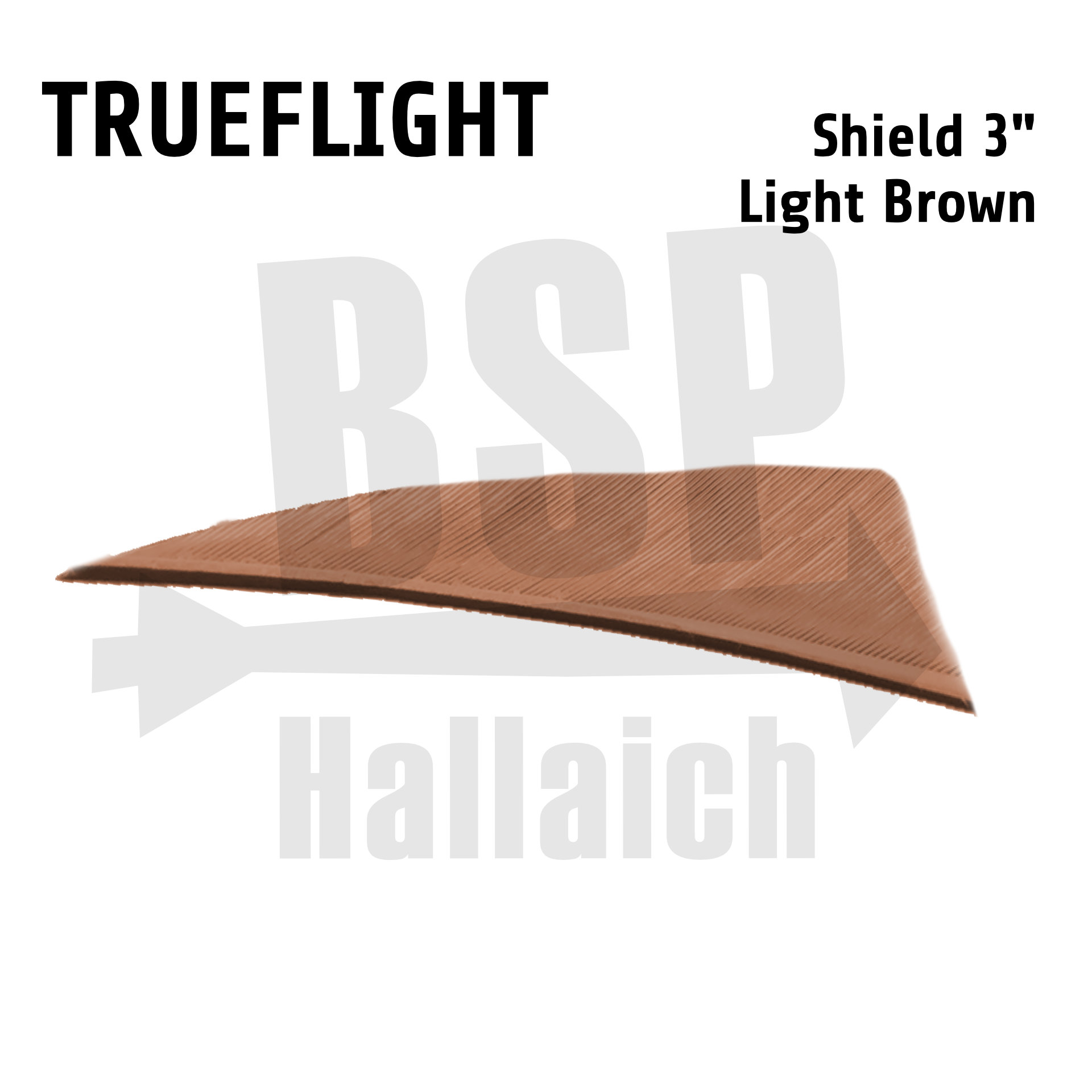 Trueflight Naturfedern - Shield 3"