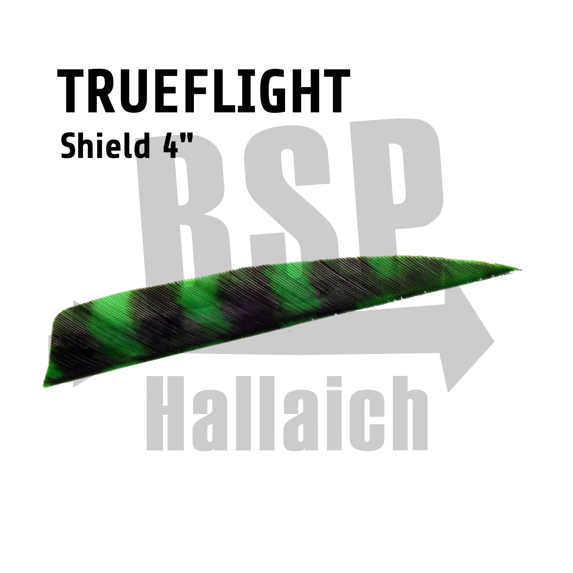 Trueflight Shield 5" Barred  Kelly Green