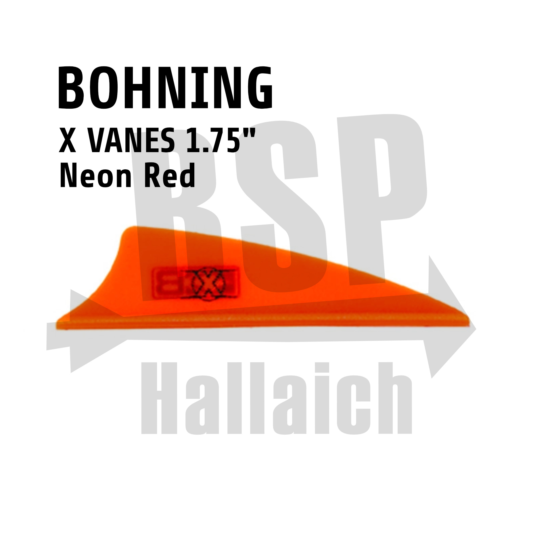 Bohning X-Vanes 1.75 - Neon Red