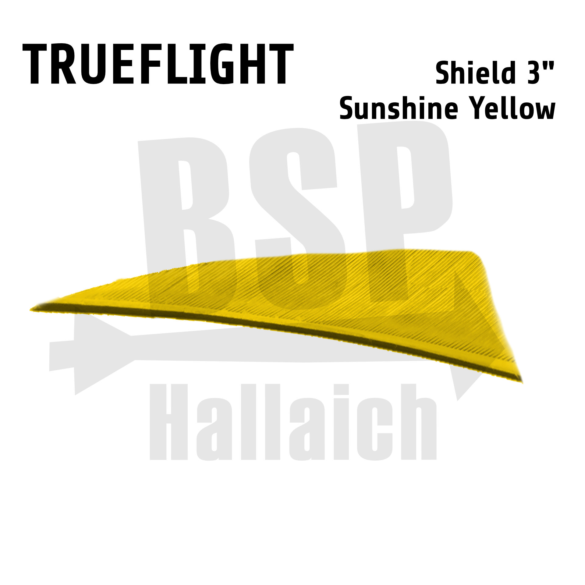 Trueflight Naturfedern - Shield 3"