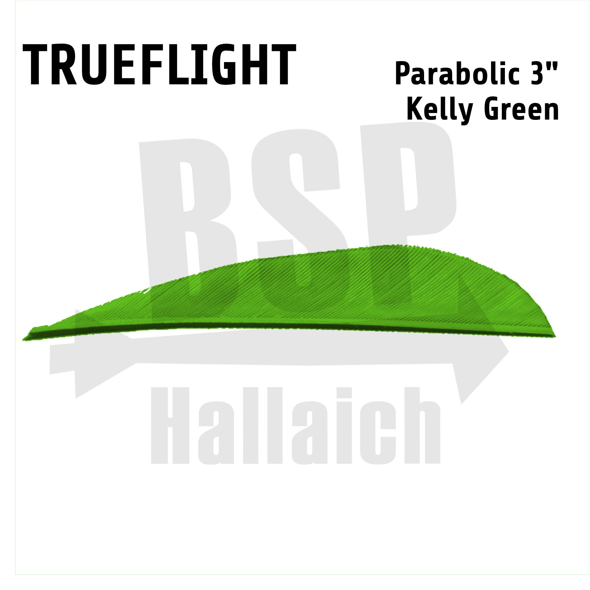 Trueflight Naturfedern - Parabol 3"